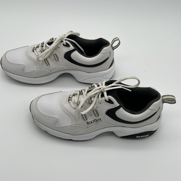 Footjoy Greenjoys 45335 Men's White Synthetic Leather Lace Up Golf Shoes Size 10 - Picture 5 of 8